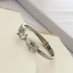 Bracelete Duas Panteras Com Zircônias