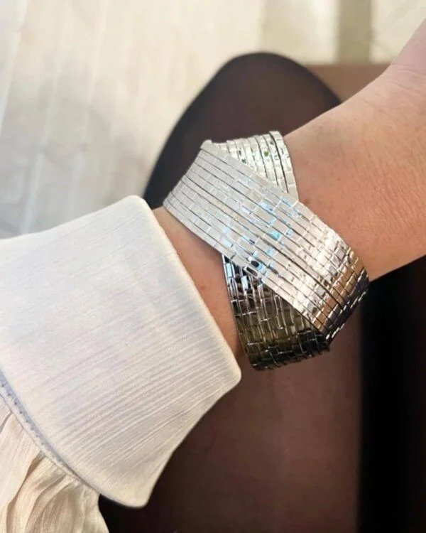 Bracelete Folheado Trabalhado