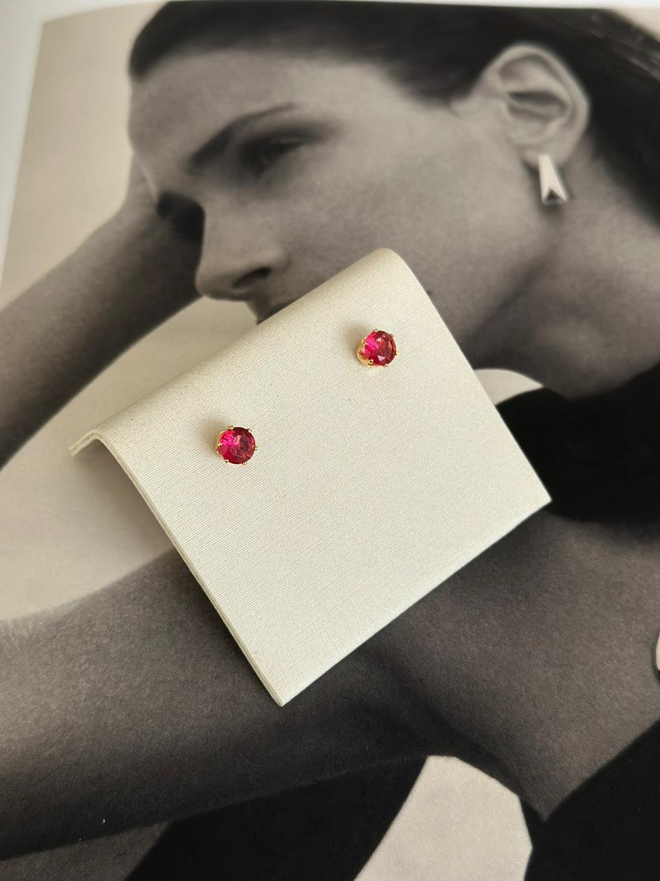 Brinco Folheado a Ouro18K Pink