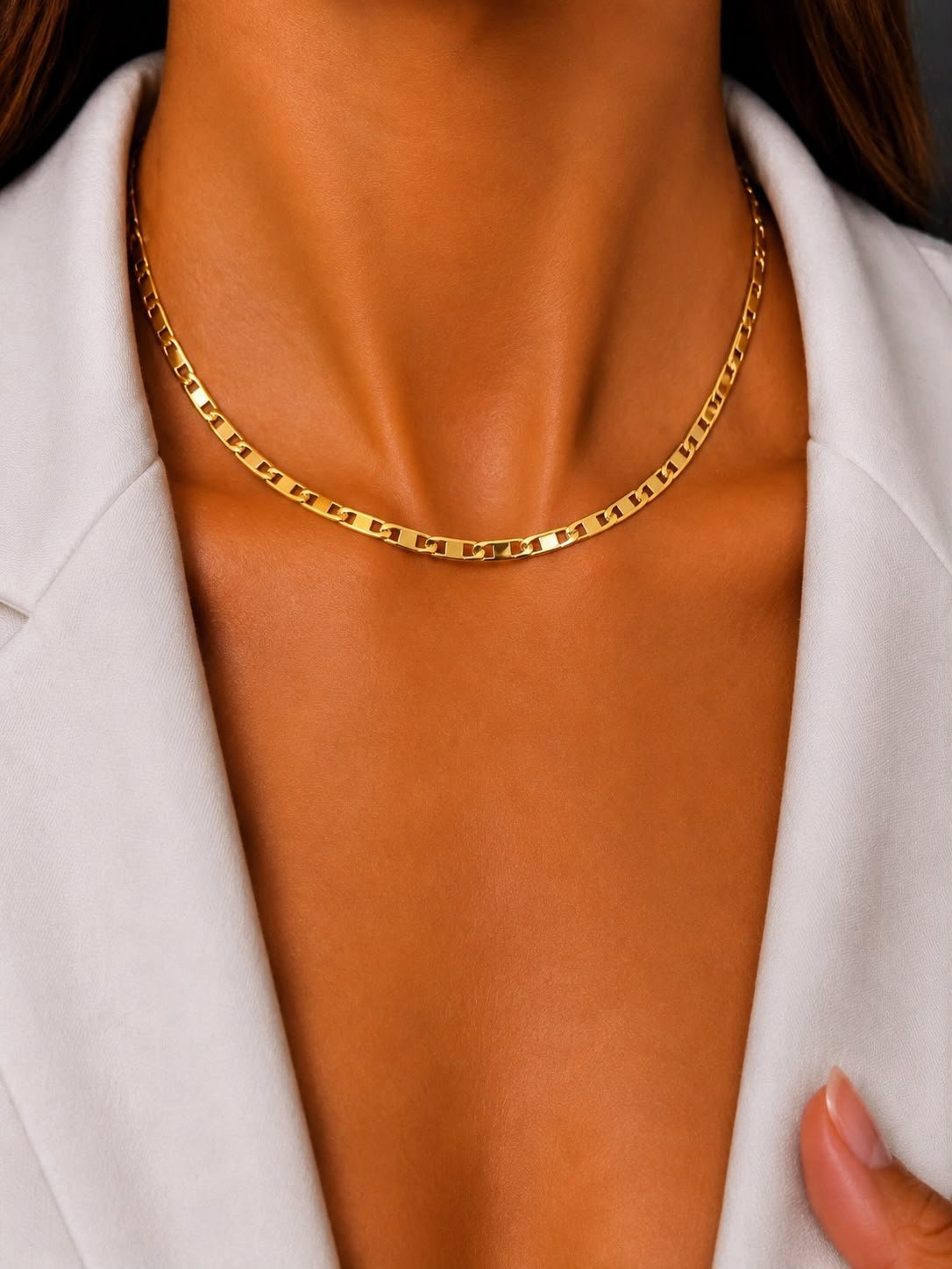 Choker Folheado a Ouro 18K Elos Chapados