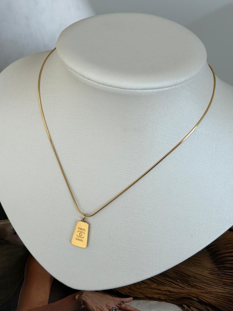 Colar Aço Inoxidável Inspiração Dourado