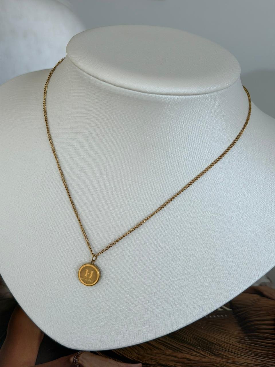 Colar Aço Inoxidável Inspiração Dourado