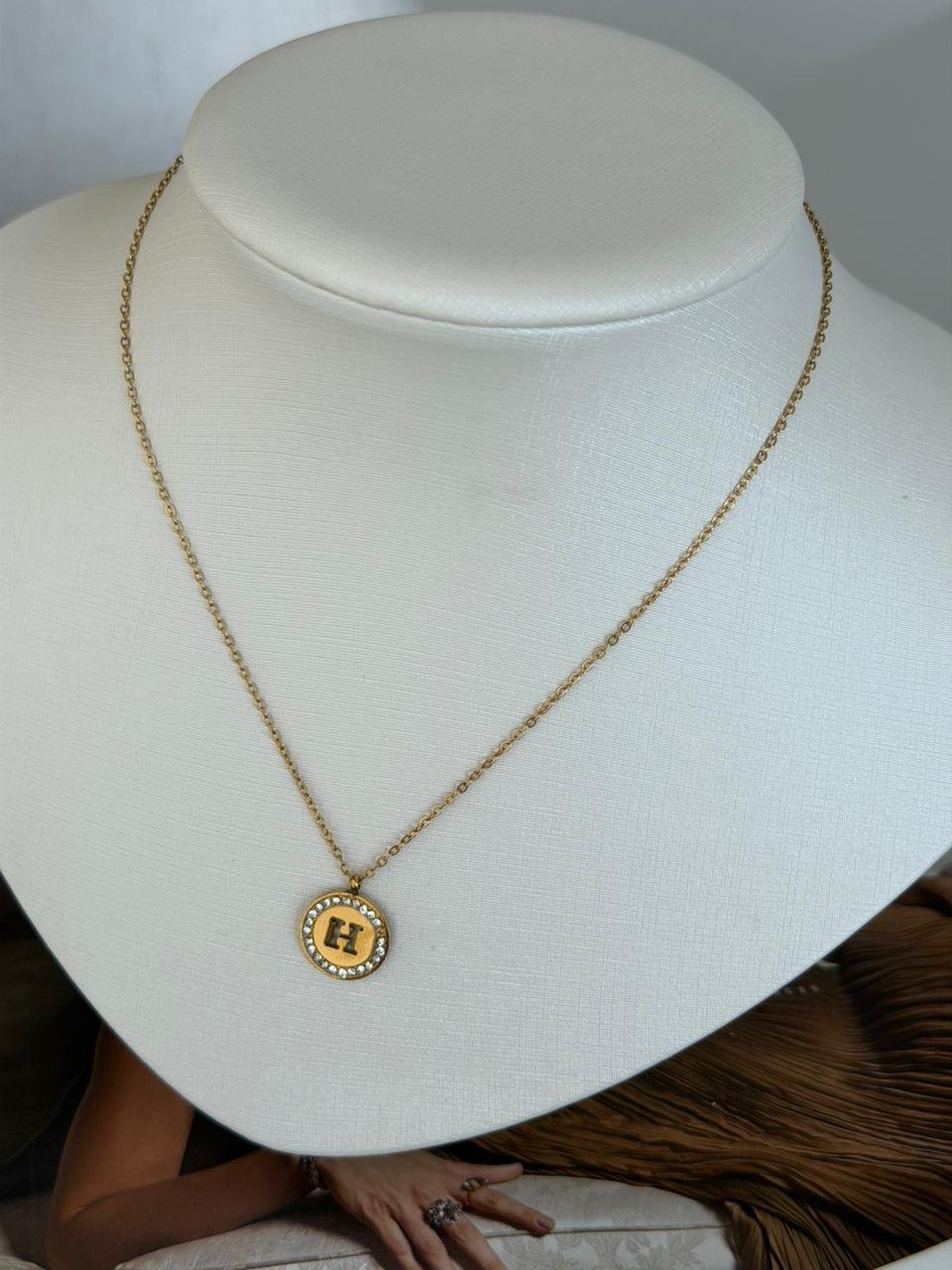 Colar Aço Inoxidável Inspiração Dourado